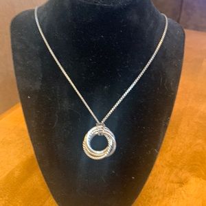 David Yurman Crossover Pendant Necklace